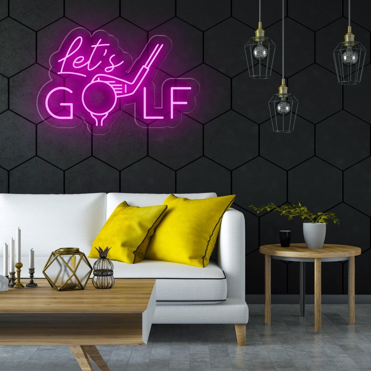 Let's Golf Neon Sign - Elevate Your Golfing Space - NEONXPERT