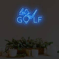 Let's Golf Neon Sign - Elevate Your Golfing Space - NEONXPERT