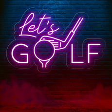 Let's Golf Neon Sign - Elevate Your Golfing Space - NEONXPERT