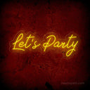 Let's Party Neon Sign Large - Eye-Catching Event Backdrop | Dimmable - NeonXpert