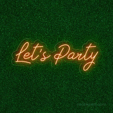 Let's Party Neon Sign Large - Eye-Catching Event Backdrop | Dimmable - NeonXpert