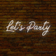 Let's Party Neon Sign Large - Eye-Catching Event Backdrop | Dimmable - NeonXpert