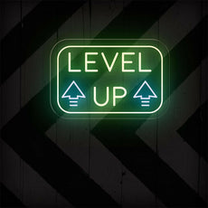 Level Up Neon Sign - Game Room Lighting & Decor - NEONXPERT