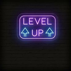 Level Up Neon Sign - Game Room Lighting & Decor - NEONXPERT