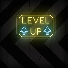 Level Up Neon Sign - Game Room Lighting & Decor - NEONXPERT