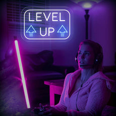 Level Up Neon Sign - Game Room Lighting & Decor - NEONXPERT