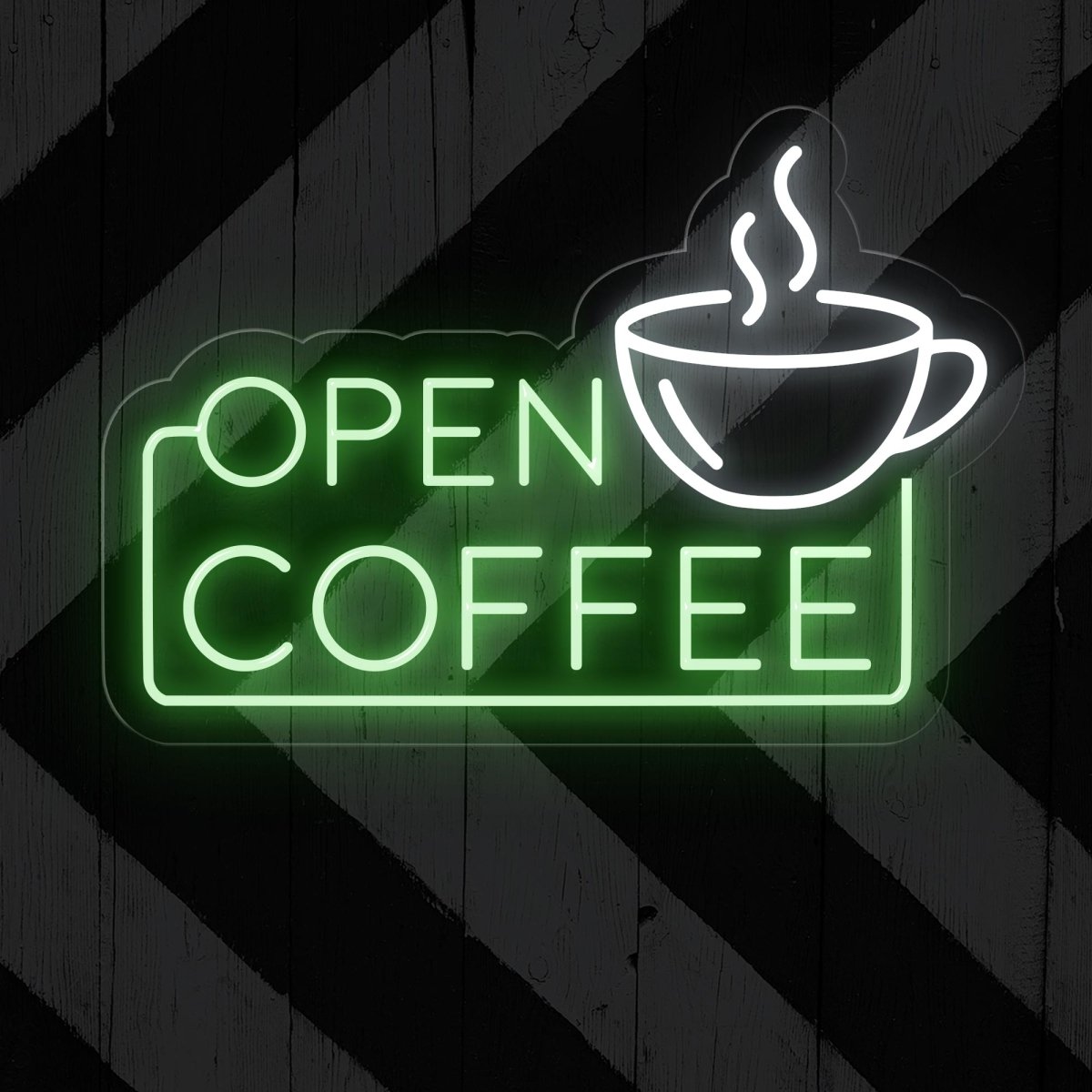 Light Up Open Coffee Sign for Coffee Shop | Warm Coffee Ambiance - NEONXPERT