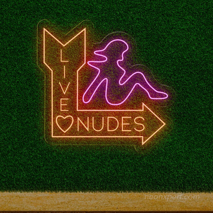 Live Nudes Neon LED Light Sign - NeonXpert