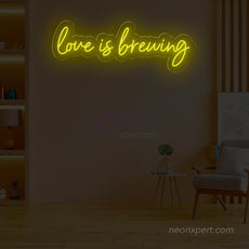 Love Is Brewing | Coffee LED Neon Sign - NeonXpert