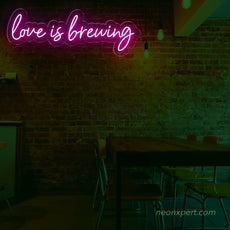 Love Is Brewing | Coffee LED Neon Sign - NeonXpert