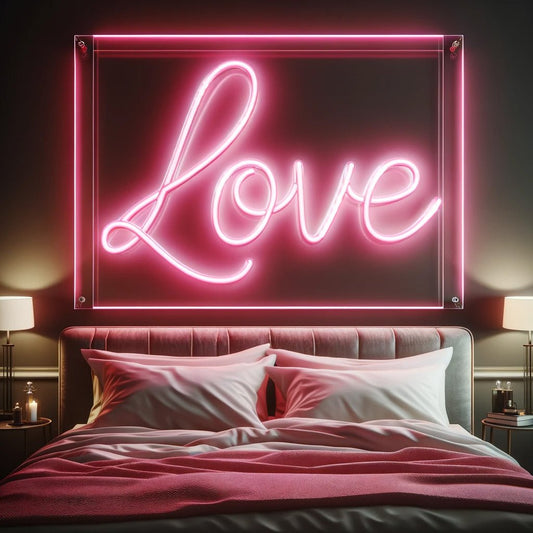 Love Neon Light Up Sign Pink - NeonXpert