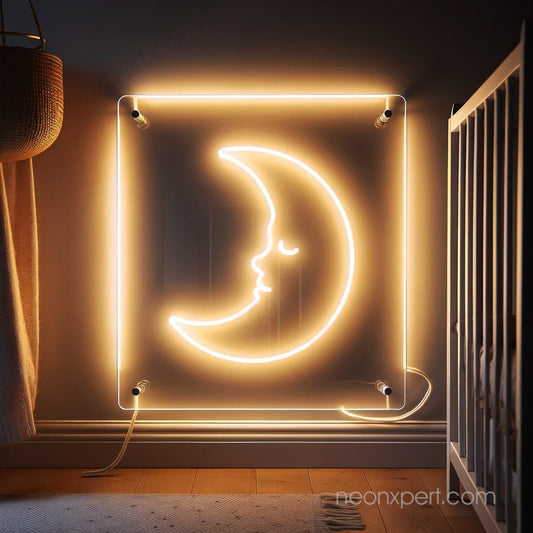 Moon Face LED Neon Sign - NeonXpert
