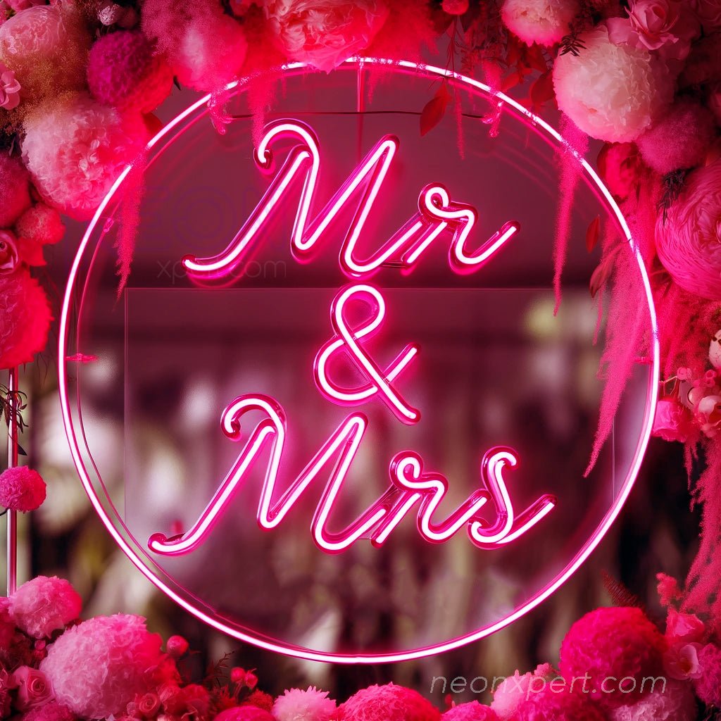 Mr & Mrs LED Neon Sign Wedding - NeonXpert