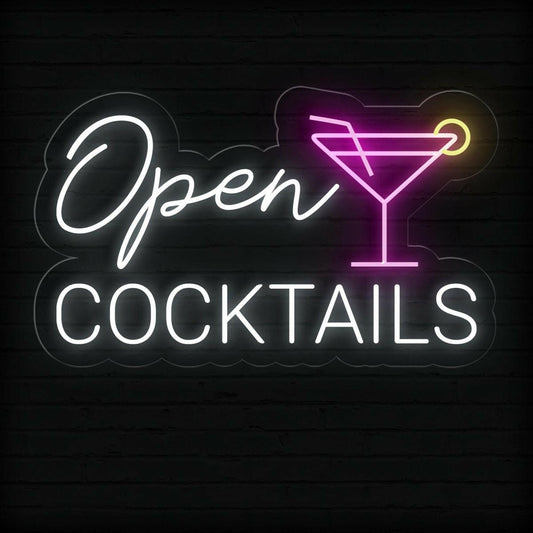 Neon Open Cocktail Sign - NEONXPERT