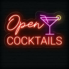 Neon Open Cocktail Sign - NEONXPERT