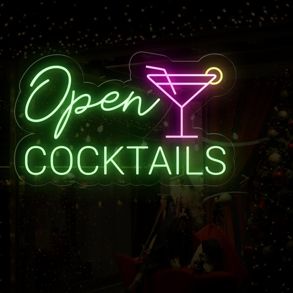 Neon Open Cocktail Sign - NEONXPERT