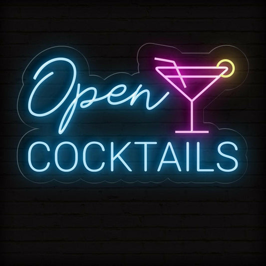 Neon Open Cocktail Sign - NEONXPERT