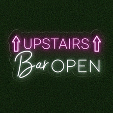 Neon Open Sign for Upstairs Bar - Inviting Illumination - NEONXPERT