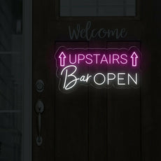 Neon Open Sign for Upstairs Bar - Inviting Illumination - NEONXPERT