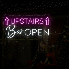 Neon Open Sign for Upstairs Bar - Inviting Illumination - NEONXPERT