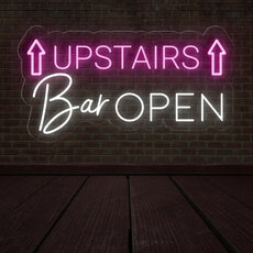 Neon Open Sign for Upstairs Bar - Inviting Illumination - NEONXPERT