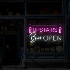 Neon Open Sign for Upstairs Bar - Inviting Illumination - NEONXPERT