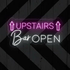 Neon Open Sign for Upstairs Bar - Inviting Illumination - NEONXPERT