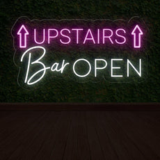 Neon Open Sign for Upstairs Bar - Inviting Illumination - NEONXPERT