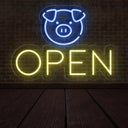 Neon Pig Open Sign Cute LED Light - NEONXPERT