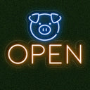 Neon Pig Open Sign Cute LED Light - NEONXPERT