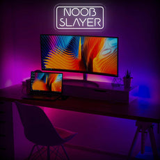 Noob Slayer - Funny Game Room LED Neon Sign - NEONXPERT