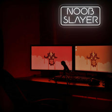 Noob Slayer - Funny Game Room LED Neon Sign - NEONXPERT