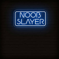 Noob Slayer - Funny Game Room LED Neon Sign - NEONXPERT