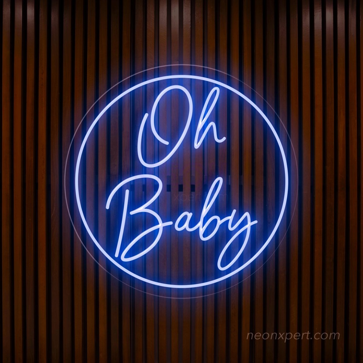 Oh Baby Neon Sign Large - Perfect Baby Shower Backdrop - NeonXpert