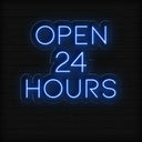 Open 24 Hours LED Neon Sign for Business - NEONXPERT