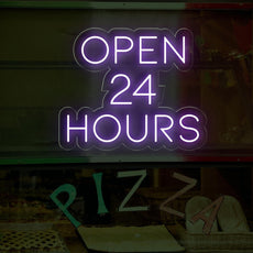 Open 24 Hours LED Neon Sign for Business - NEONXPERT