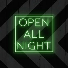 Open All Night Neon Sign | Illuminate Your Business 24/7 - NEONXPERT