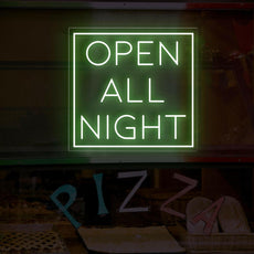 Open All Night Neon Sign | Illuminate Your Business 24/7 - NEONXPERT