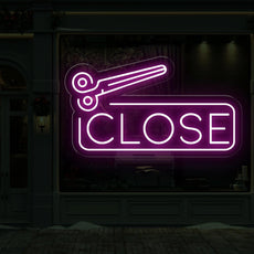 Open and Close Scissor Neon Sign for Salons | Ligh up Salon Business Sign - NEONXPERT