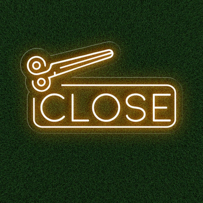 Open and Close Scissor Neon Sign for Salons | Ligh up Salon Business Sign - NEONXPERT