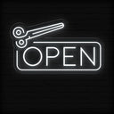 Open and Close Scissor Neon Sign for Salons | Ligh up Salon Business Sign - NEONXPERT