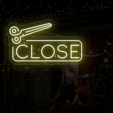 Open and Close Scissor Neon Sign for Salons | Ligh up Salon Business Sign - NEONXPERT