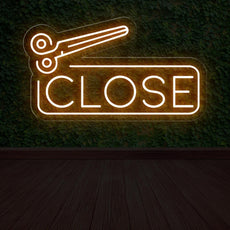 Open and Close Scissor Neon Sign for Salons | Ligh up Salon Business Sign - NEONXPERT