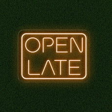 Open Late Neon Sign | LED Light Up Sign For Business - NEONXPERT