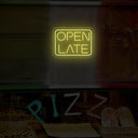 Open Late Neon Sign | LED Light Up Sign For Business - NEONXPERT