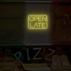 Open Late Neon Sign | LED Light Up Sign For Business - NEONXPERT