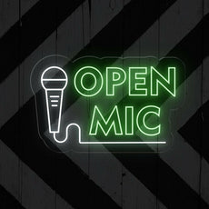 Open Mic neon sign | Perfect LED Light Decor - NEONXPERT