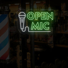 Open Mic neon sign | Perfect LED Light Decor - NEONXPERT