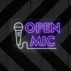 Open Mic neon sign | Perfect LED Light Decor - NEONXPERT