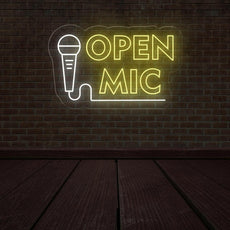 Open Mic neon sign | Perfect LED Light Decor - NEONXPERT